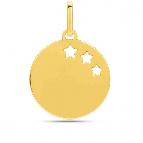 Pendentif or jaune toiles