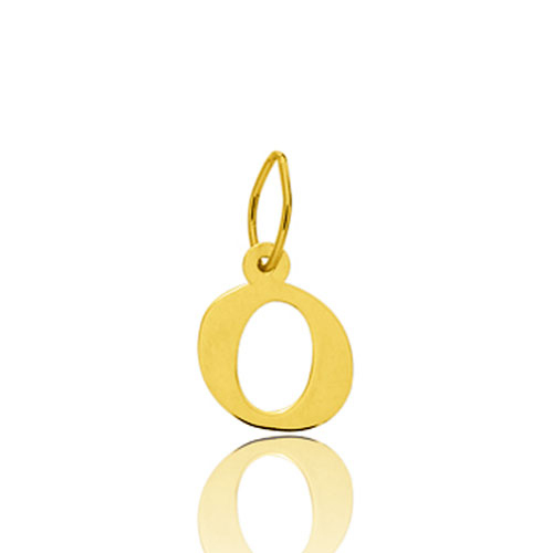 Pendentif or Jaune Initiale O