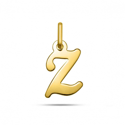 Pendentif or Jaune Initiale Z