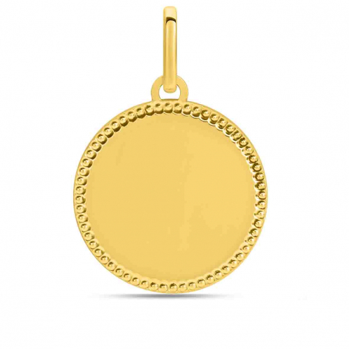 Pendentif or jaune perl�