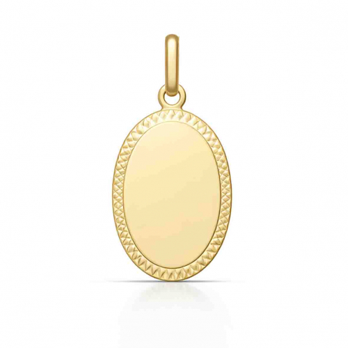 Pendentif Ovale entourage � motifs
