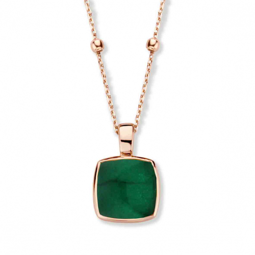Pendentif Quartz et Emraude sur Nacre - One More