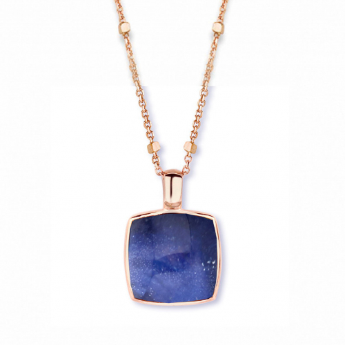 Pendentif cristal de roche sur sodalite One More