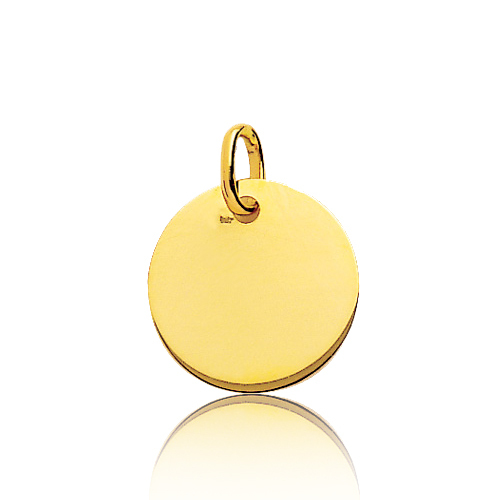 Pendentif rond or jaune