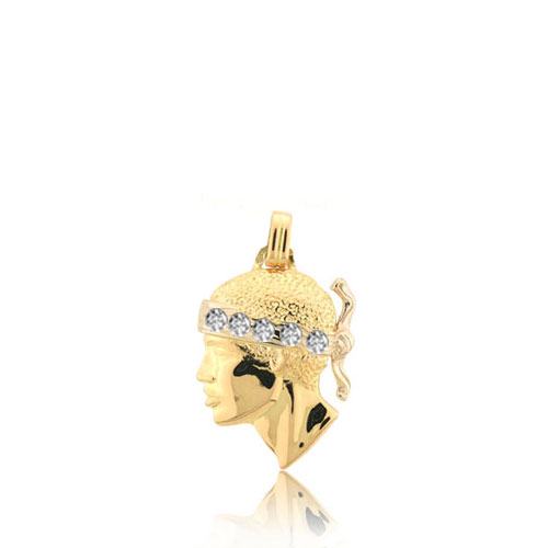 Pendentif t�te de Maure serti de diamants