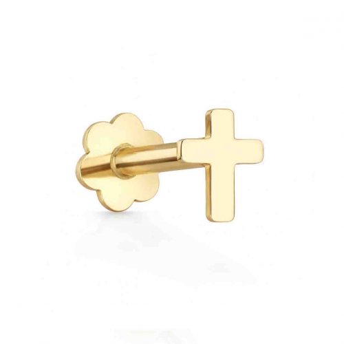 Piercing Labret croix