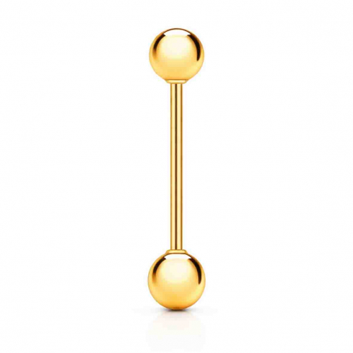 Piercing nombril double boule