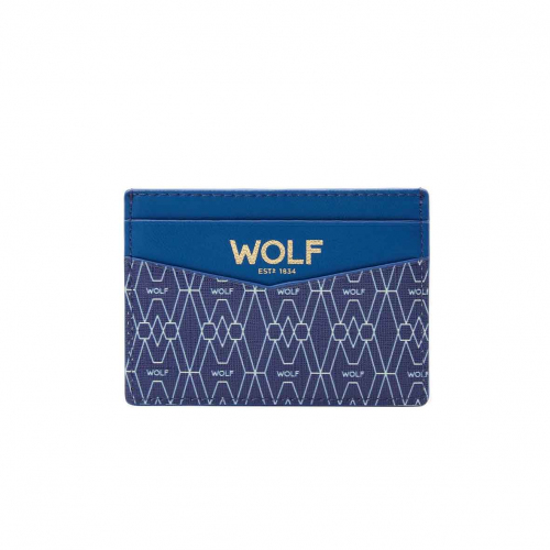 Porte-cartes Wolf 1834 - Signature - Bleu