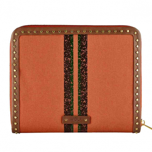Portefeuille de Bijoux Wolf 1834 - Ida Travel Zip Jewellery Portfolio - Orange