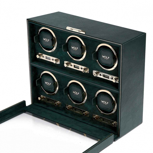 Remontoir Montre Wolf 1834 - British Racing 6 Pcs Watch Winder