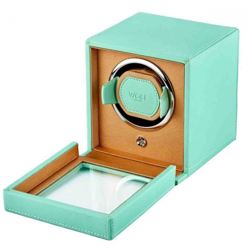 Remontoir Montre Wolf 1834 - Cub winder with cover - Vert et P�che