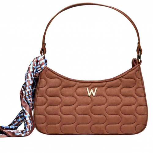 Sac bandouli�re Mimi Swirl avec �charpe Wolf 1834 - Marron
